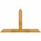 Ekena Millwork Portland Rough Sawn Timber Gable Bracket, Western Red Cedar, 48"W x 28"H x 2"D x 4"F, 14/12 Pitch GBW048X28X0204POR00RWR - alternate 1